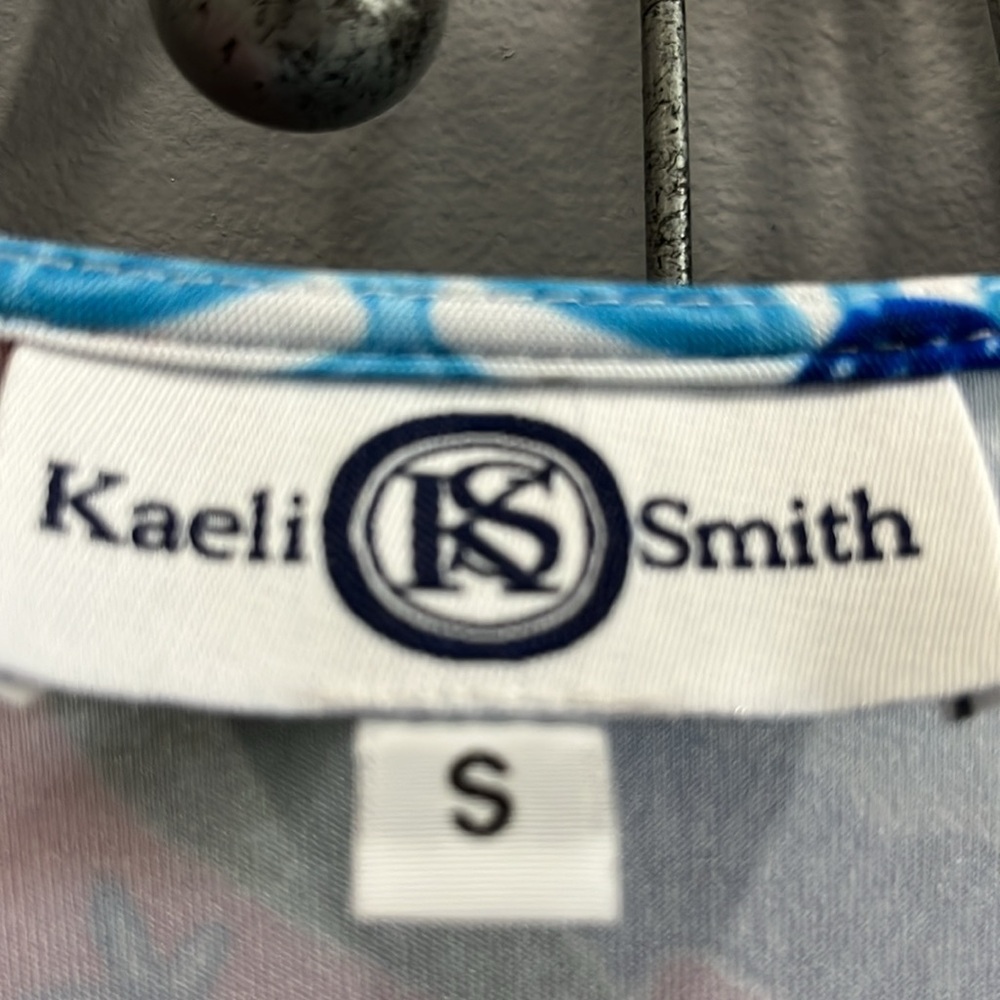 Kaeli Smith Floral Pattern Shift Dress Size Small Excellent Pre-Owned Condition - Picture 4 of 5